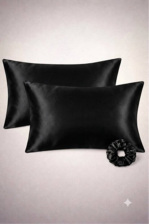 DUSK Saten 2 Adet 50x70 Yastık Kılıfı Kıvırcık Saçlılar