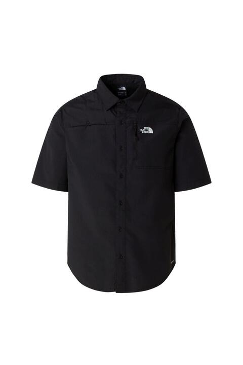 The North Face M SEQUOIA SHORT SLEEVE SHIRT Erkek Tişört NF0A8FU6JK31 Siyah-XXL
