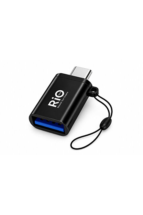 Rio USB 3.0 Type-C / V8 OTG Adaptör Type-C girişe sahip tüm Android telefon ve tablet Uyumlu YÜKSEK HIZLI Veri Aktarımı