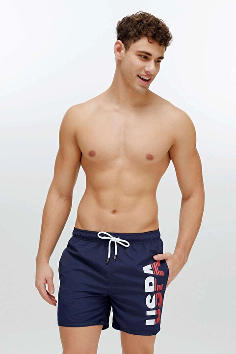 U.S. Polo Assn. Erkek Lacivert Orta Boy Deniz Şortu 22004