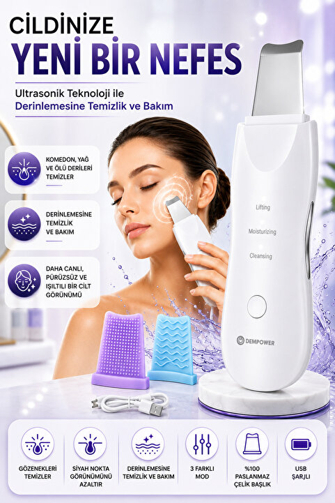 DEMPOWER Kalın Gövde Ultrasonic Spatula