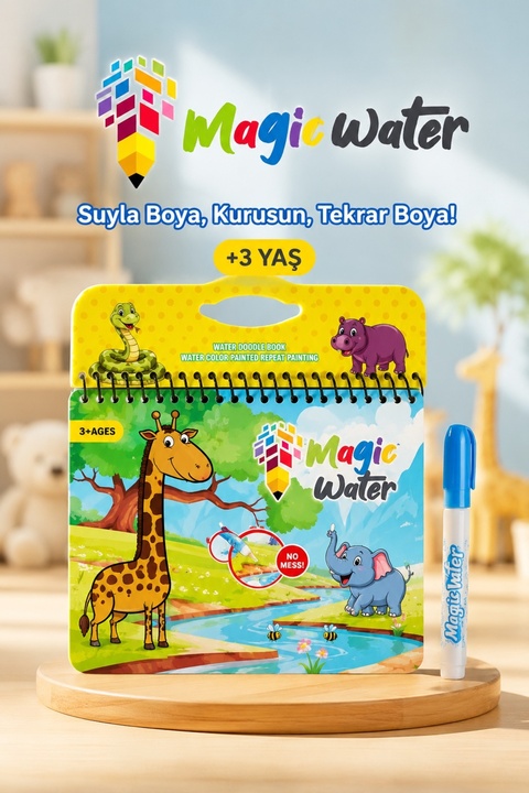 Magic Water Orman Diyarı Water Painting - Sihirli Özel Kalem Ile Boyama Kitabı