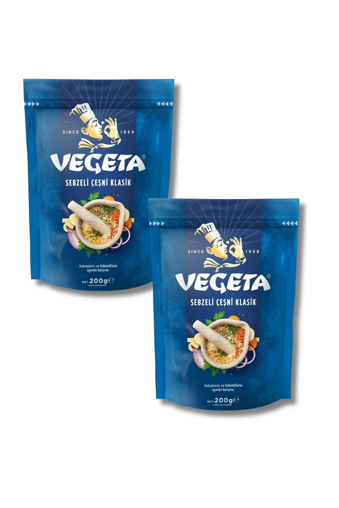 Vegeta Klasik Sebzeli Lezzet Arttırıcı Baharat Çeşni 200 GR X2