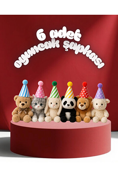 Dijital Nostal Doğum günü Trend Parti Oyuncak Şapkası 10 cm x 6 Adet