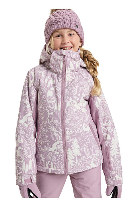 Quiksilver Lila Kız Çocuk Kayak Montu ERGTJ03198-FREE JET GIRL JK