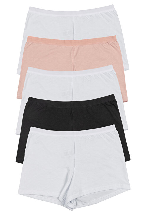 Nicoletta Kadın Boxer Külot 5 Li Paket Mıxcolor