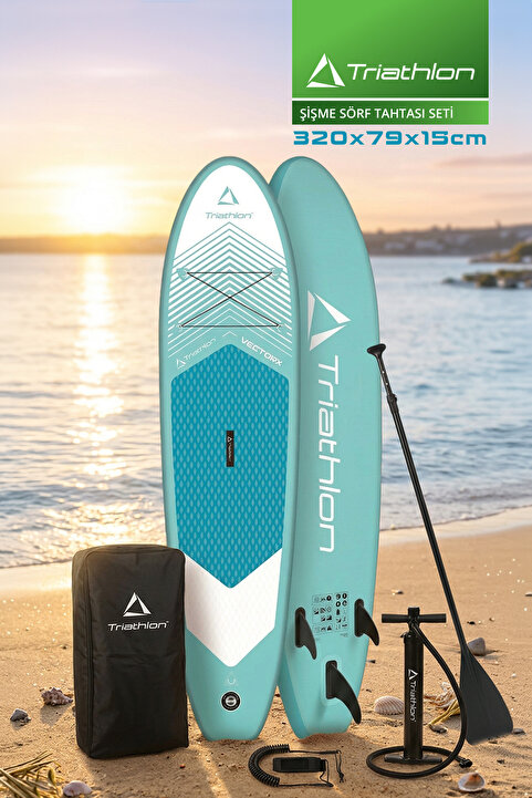 Triathlon T-248 -M 10’6” Şişme Paddle Board Seti - 320×79×15 cm - Drop Stitch Teknolojisi - Katlanabilir