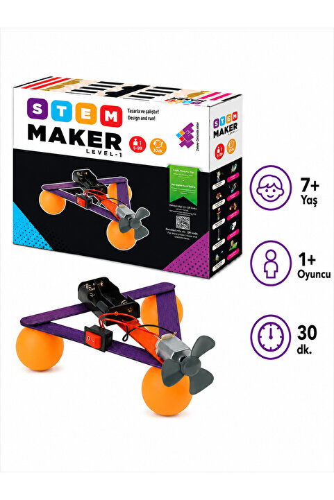 Zet Zeka STEAM Maker Elektronik Seti Level-1 5+ Yaş 1+ Oyuncu (Sadece Elektronik Malzemeler)