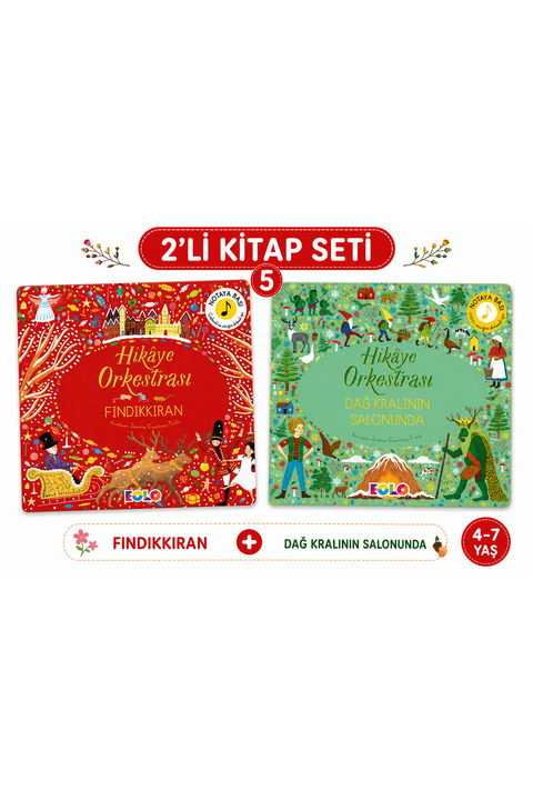 Eolo Hikâye Orkestrası Fındıkkıran & Dağ Kralının Salonunda Sesli Kitap 4-7 Yaş