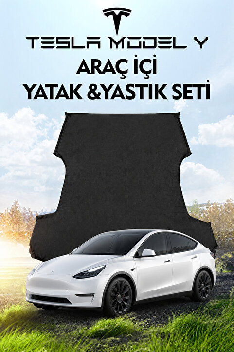 RELAXUS Tesla Model Y Araç İçi Şişme Yatak Ve Yastık Seti Pompa Taşınabilir Arka Koltuk Uyku Seyahat ve Kamp
