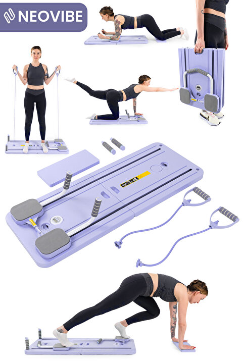 NEOVİBE R4 Elite Pilates Board Çok Fonksiyonlu Egzersiz Aleti Pilates Reformer, Ev Tipi Pilates Istasyonu Pilates