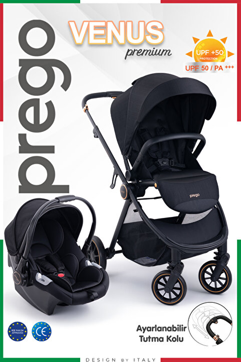 Prego Venüs Premium UV Tenteli Travel Sistem Bebek Arabası