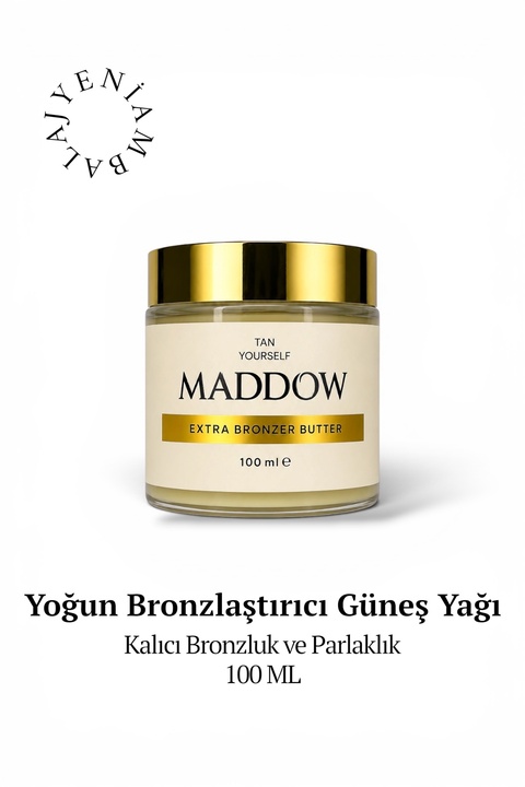 Maddow Cosmetics Yoğun Bronzlaştırıcı Güneş Yağı Nem Ve Parlaklık Veren Hindistan Cevizi Ve Kakao Yağı Katkılı