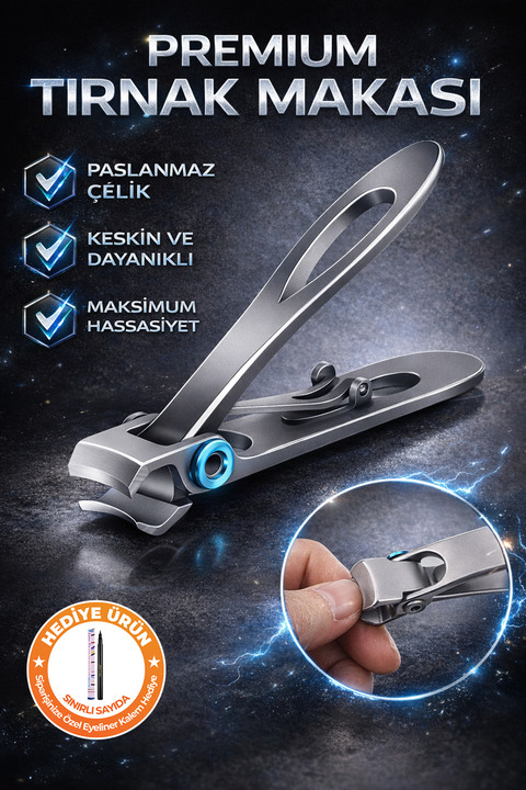 Ocean Ultra Geniş Ağızlı Paslanmaz Tırnak Makası (kalın,mantarlı,sert Tırnaklar İçin)