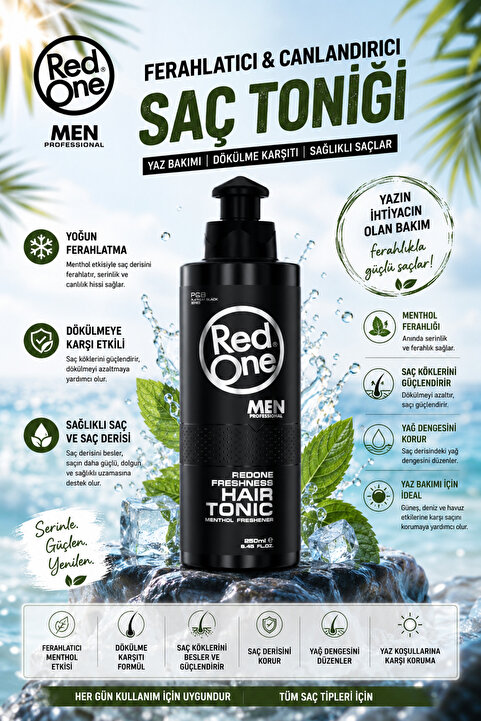 Red One Saç Toniği Redone Ferahlatıcı Ve Dökülmeyi Geciktiren Ixir 250 ml