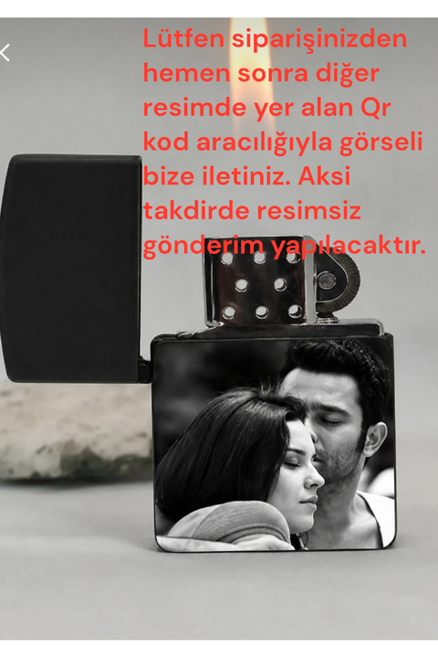 Genel Markalar Kişiye Özel Resim-yazı-logo Yapılabilir Siyah Renkli Kaliteli Çakmak - Silinmez Resimli