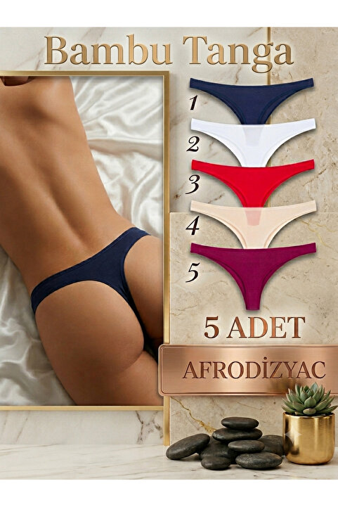 Afrodizyac 5'li Pamuk String(EXTRA ESNEK VE EXTRA YUMUŞAK)