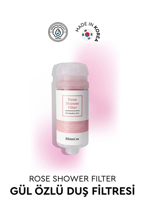Bibimcos Rose Shower Filter - Gül Özlü Duş Filtresi