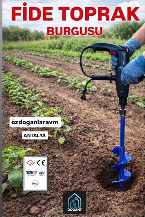 dogant özdoğanlar avm Fide Fidan Çiçek Dikme Toprak Burgusu Matkap Ucu 60X10 Cm