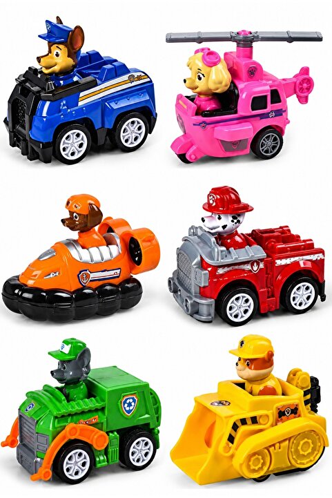Realx Paw Patrol Pençe Devriyesi Figür Oyuncak Seti 6 Figürlü