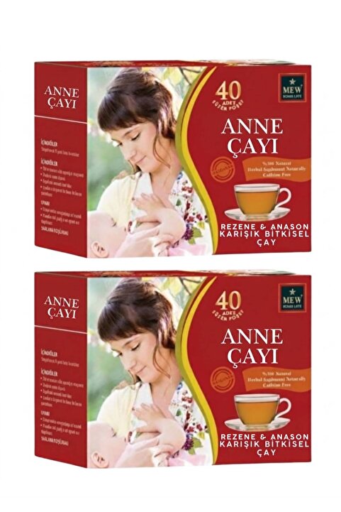 MEW FORM LİFE ANNE ÇAY KARIŞIK Bitkisel Çay 2 PAKET 40 LI SÜZEN PÖŞET