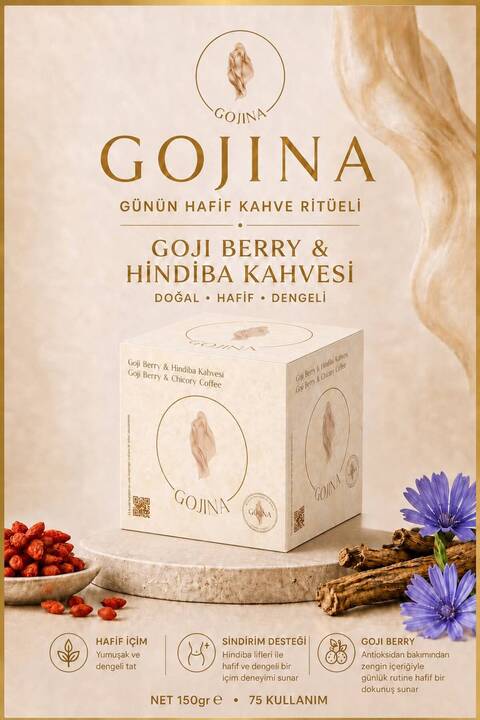 GOJİNA Goji Berry & Hindiba Kahvesi - 75 Kullanımlık Kahve Diyeti