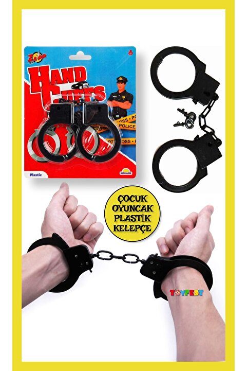 TOYFEST Çocuk Oyuncak Anahtarlı Plastik Kelepçe