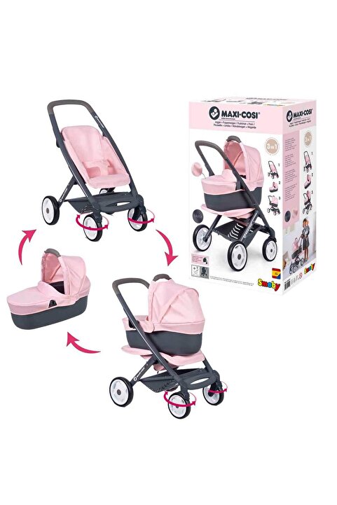 Smoby 3in1 Maxi-Cosi Oyuncak Bebek Arabası