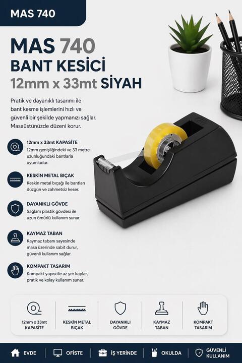 Mas Force Bant Kesi?ci? 33 Metre (Sİ?YAH)