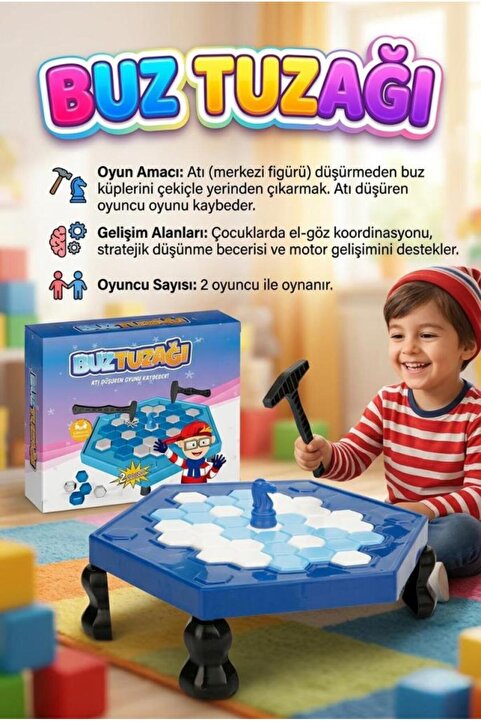 Tıfıl Toys Buz Tuzağı Akıl Oyunu - Eğitici Eğlenceli Zeka Ve Strateji Oyunu