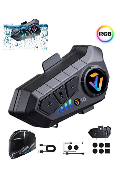 PREPARE Kask Bluetooth Kulaklık Y-10p Bluetooth Motosiklet Kulaklık 5.3 Motosiklet Kulaklık