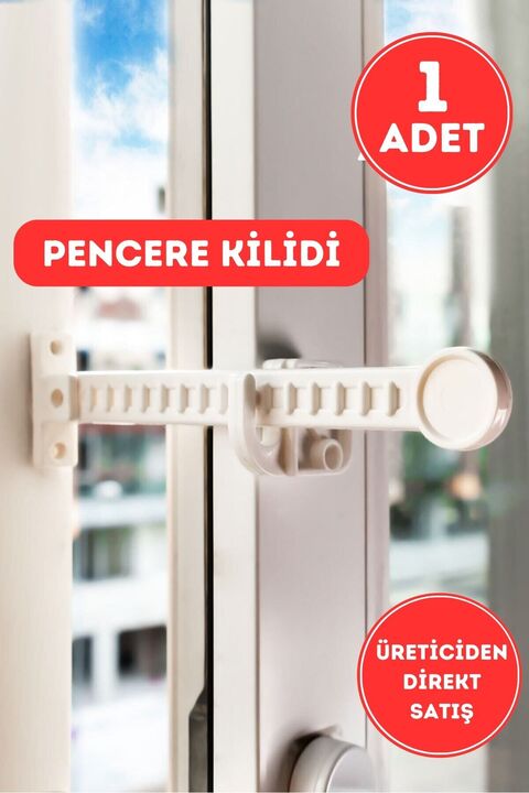 WAPPA 1 Adet Pvc Pimapen Pencere Cam Balkon Kapısı Güvenli Emniyet Kilidi