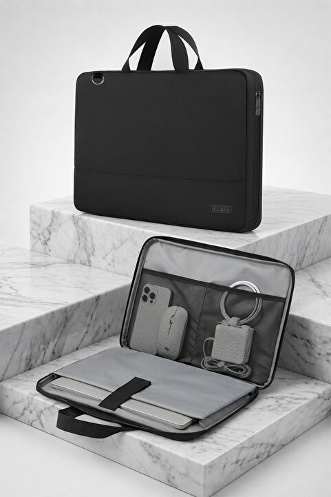D'VERS 8.7/9/10.2/10.9/11/11.5/12/12.9 Inç Tüm Markalarla Uyumlu Organizer Omuz, El, Tablet Kılıfı Çantası