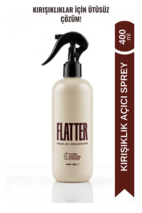 Flatter Kırışıklık Açıcı & Kumaş Bakım Spreyi - Ütüsüz Pratik Çözüm 400 mL