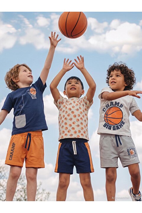 Civil Boys 3'lü Set 2-5 Yaş Şort - Standart 3-4 Yaş