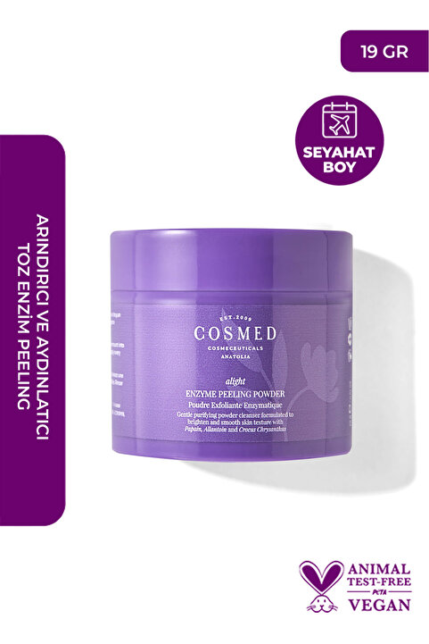 COSMED Arındırıcı ve Aydınlatıcı Toz Temizleyici /Alight ENZYME PEELING POWDER 19GR