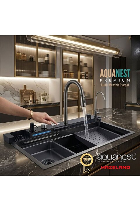 HAZELAND AQUANEST Premium 5 Tuşlu Akıllı Evye