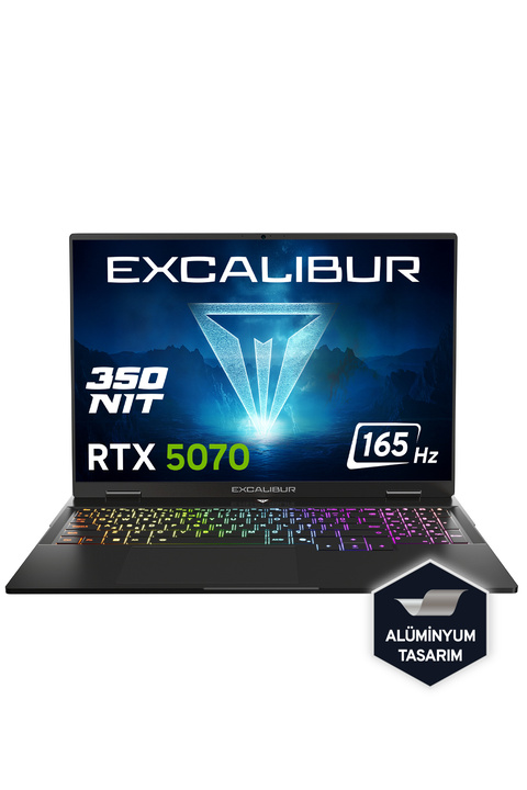 CASPER Excalibur G915 i7-13620H 32GB 1TB 8GB RTX5070 165Hz 16" Freedos Gaming Laptop G915.1362-DF70X-C