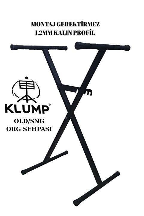 Genel Markalar Klump OLD/SNG X Tipi Org Sehpası Klavye Standı Keyboard ve Dijital Piyano Standı Katlanabilir