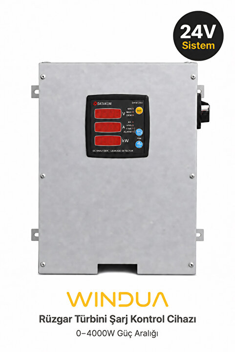Windua Rüzgar Türbini Şarj Kontrol Cihazı 24 V - 0-4000 Watt Güç Aralığı
