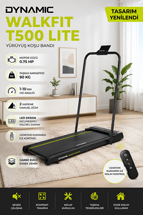 Dynamic T500 Katlanabilir Koşu Yürüyüş Bandı