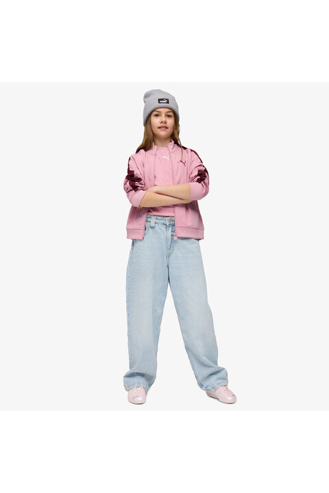 Puma T7 Pembe Genç Spor Ceket (7–16 Yaş) 62989865