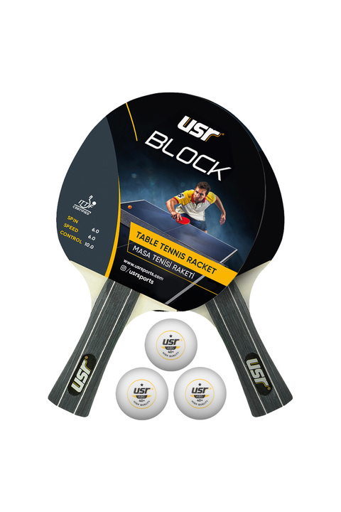 Usr Block-rb Masa Tenisi 2 Raket + 3 Top Set