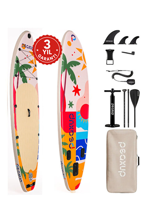 PEAXUP Tropical Paradise Şişme Stand Up Paddle Board (SUP) Seti - 335x84x15cm - 3 Yıl Garantili