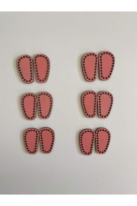Atolye StandArt Amigurumi Bebek Ayakkabı Tabanı 6 Çift