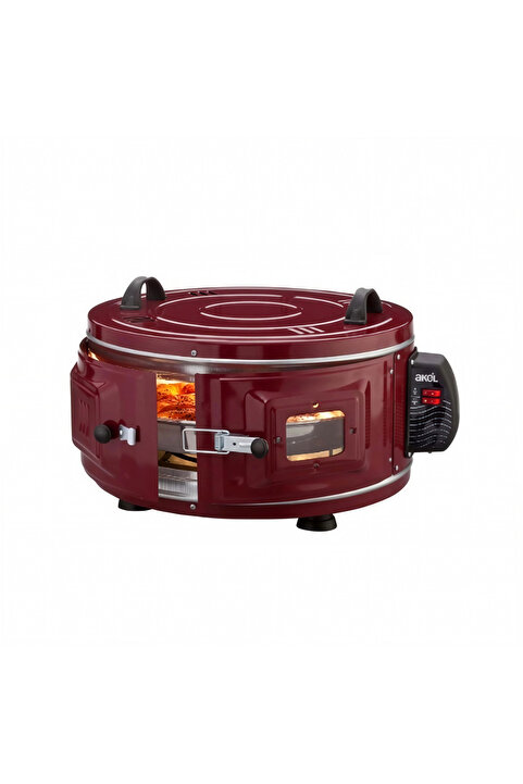 Go İthalat Akel AF-007 Ekonomik Yuvarlak Davul Fırın 1100w 46cm.