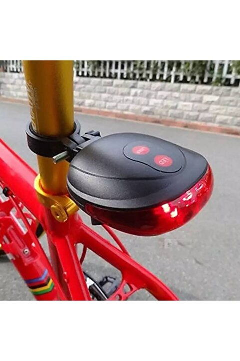 ROBESBON Lazer Led Bisiklet Ikaz Lambası,arka Uyarı Lambası