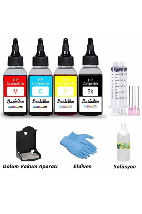 Baskistan Hp 305 Uyumlu Kartuş Dolum Seti