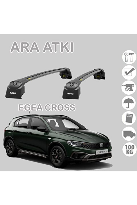 Turtle Fiat Egea Cross Air 2 Ara Atkı Tavan Taşıma Sistemleri