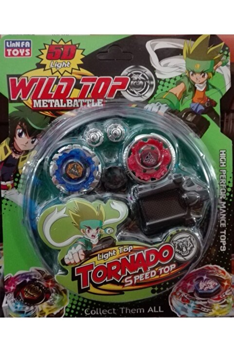 Beyblade Tornado Arenalı 2 Li Oyun Seti Metal Topaçlar Ve Oyun Arenası Birlikte